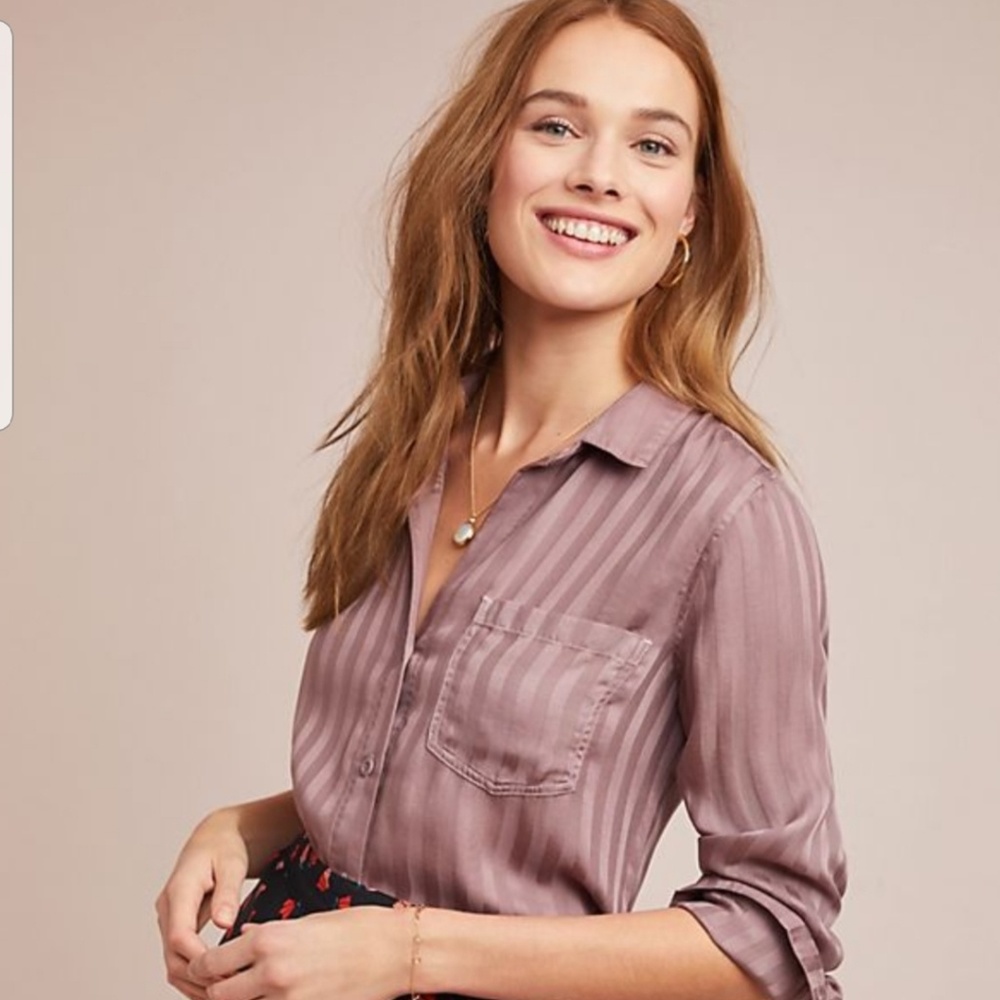 Mauve Grace Button (Anthropologie)